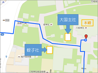 八坂神社境内マップ
